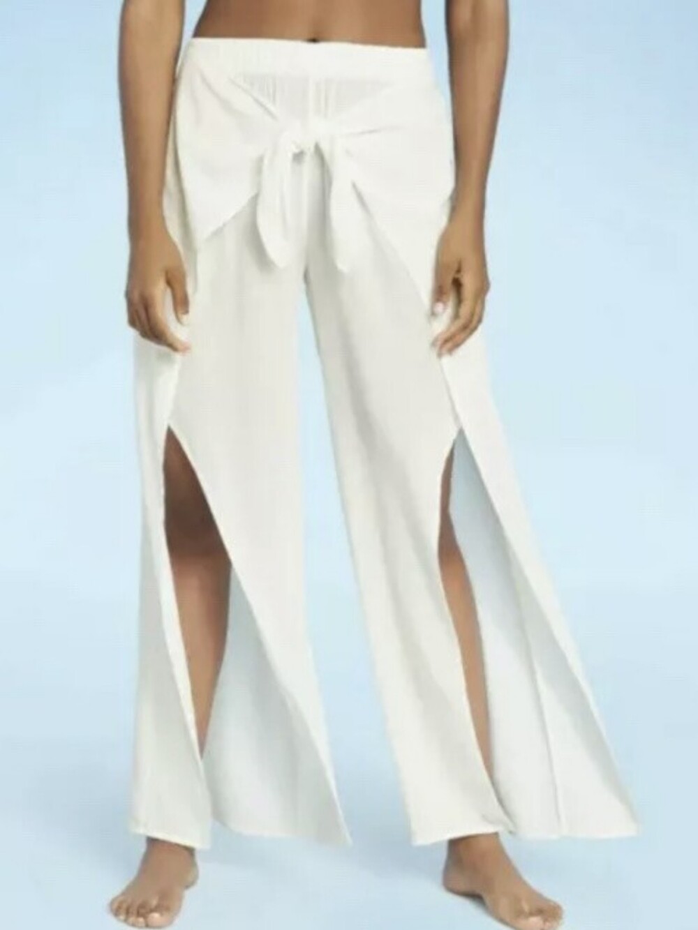 Kona Sol White Gauze Beach Pants